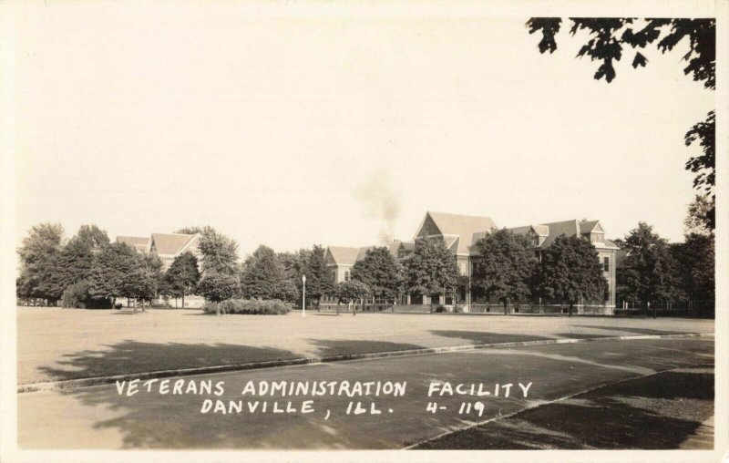 Postcard Veterans Administration Facility Danville Illinois