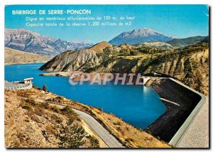 Modern Postcard The High Alps Dam and Lake Serre Poncon Belvedere