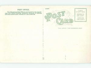 Unused W-Border POST OFFICE SCENE Albuquerque New Mexico NM hs1343