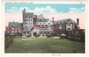 Pickwick Arms Hotel, Greenwich, Connecticut, Vintage Postcard