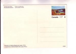 Canada Post Office Pre-stamped Postcard, Autumn in Notre-Dame-du-Laus, Quebec...