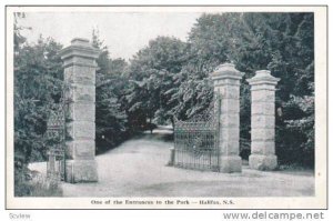 Park Entrance , Halifax , Nova Scotia , Canada , 30-40s