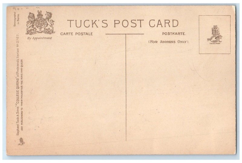 c1910's Earl Christy College Queens Yale Pennsylvania University Tuck's Postcard