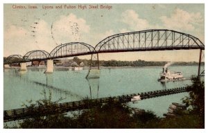 Iowa  Clinton Lyons and Fulton High Steel Bridge