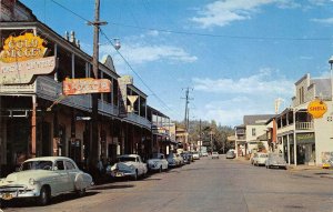 JAMESTOWN, CA Gold Rush Town Mother Lode Country Street Scene Postcard c1950s