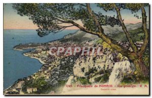 Old Postcard Principality of Monaco General view