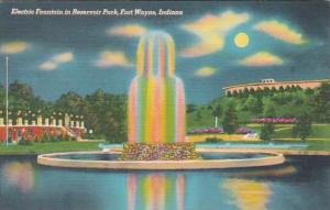 Indiana Fort Wayne Electric Fountain In Reservoir Park