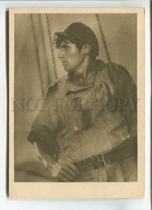 476001 1929 film Black Sail actor Nazarenko smuggler ed. 15000 Teakinopechat