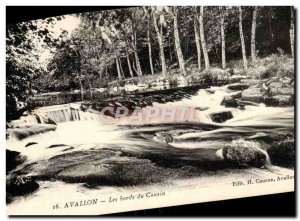 Old Postcard The Banks Of Avallon Cousin