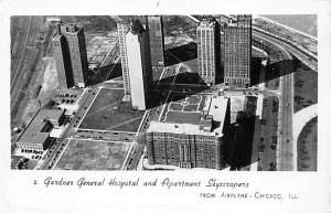Gardner General Hospital & Apartment Skyscrapers Chicago, Illinois, USA Unuse...