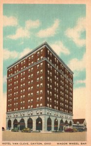 Vintage Postcard 1920's View of The Hotel Van Cleve Dayton Ohio OH