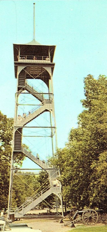 Steel Observation Tower Gettysburg PA Vintage Postcard Standard View Card