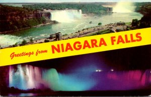 Greetings From Niagara Falls Split View