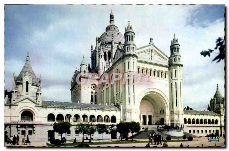 Modern Postcard Lisieux View Towards Basilica