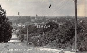 Minnesota Mn Real Photo RPPC Postcard 1951 JACKSON Thomas Hill Court House Tower