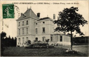 CPA Saint-Symphorien-sur-Coise - Chateau Pinay - Route de Givors (1036524)