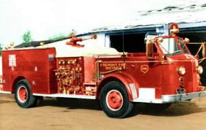 Fire Station Engine #182 Fremont, CA. Vintage Postcard P87