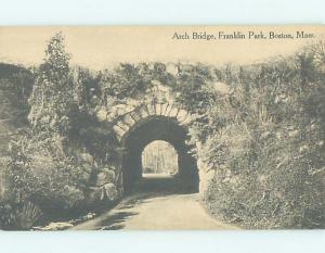 Unused Divided-Back FRANKLIN PARK BRIDGE Boston Massachusetts MA H8375