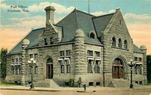 NE, Fremont, Nebraska, Post Office, C.T Photochrome No. A-59633