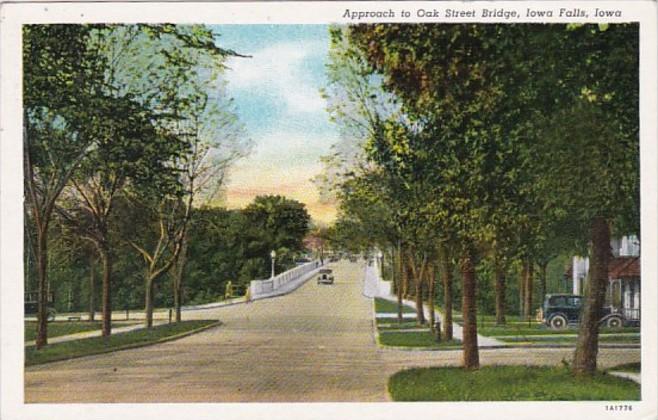 Iowa Iowa Falls Approach To Oak Street Bridge Curteich