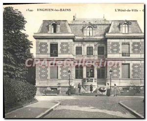 Old Postcard Enghien Les Bains Hotel De Ville