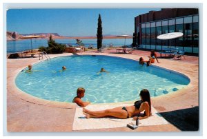 Vintage Swimming Pool Wahweap Lodge And Marina Page Arizona. Postcard P145E