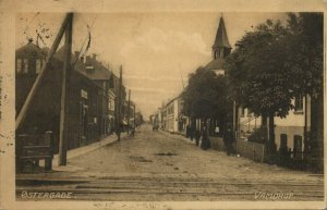 denmark, VAMDRUP, Østergade (1916) Postcard