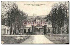 Old Postcard Verberie Chateau d & # 39Aramont Court & # 39Honneur