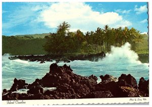 Coastline Keanae Peninsula Maui Viewed Driving from Kahului to Hana Postcard