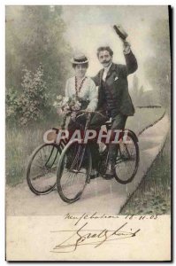 Old Postcard Fantaisie Velo Cycle