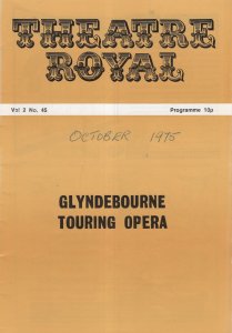 Simon Rattle at Norwich Theatre Royal Bournemouth Sunfonietta 1975 Programme
