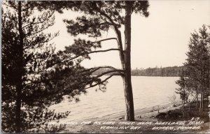 Vermilion Bay Ontario near Bratlands Camp Real Photo Postcard H29 *as is