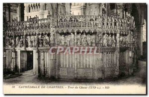 Chartres - Tour of the XVI century Choir Old Postcard