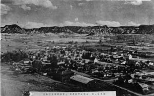 Aerial Drummond Montana 1930s RPPC Photo Postcard Nixon 13071