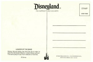 Mickey Mouse Leader of the Band Main Street 1980s Postcard 0100-11003