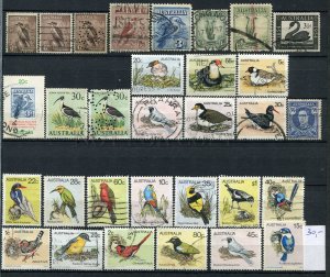 265319 Australia small collection BIRDS stamps & perfins