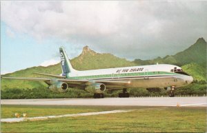 Air New Zealand DC-8 Jet Airplane Aviation Unused Postcard H59