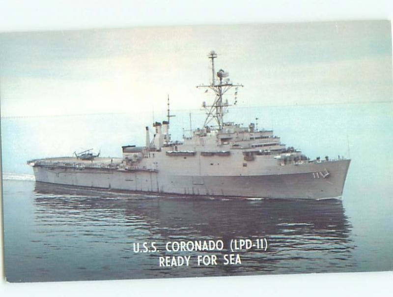 Pre-1980 Military navy warship boat USS CORONADO AC6090