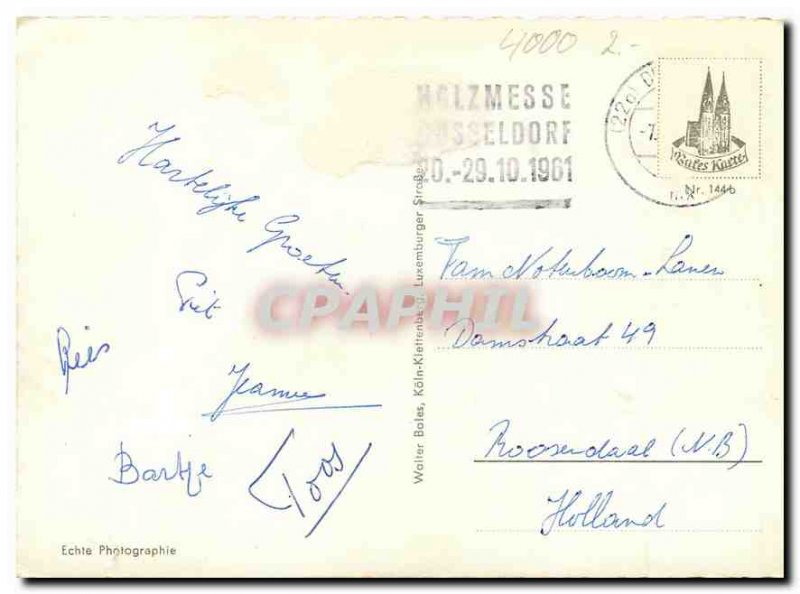 Modern Postcard Gruss aus Duffeldorf