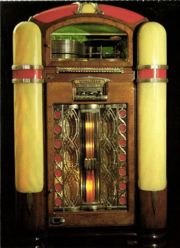 Jukebox Postcard Würlitzer 800 (1939)