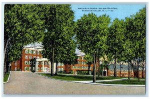 c1940 Main Buildings Salem College Winston Salem North Carolina Vintage Postcard