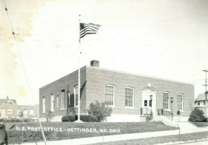 1968 Post Office Hettinger North Dakota ND Same Name as Town RPPC Photo Postcard 