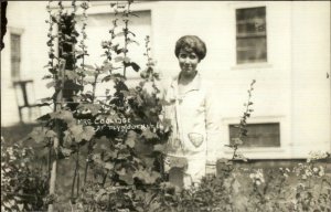 Plymouth VT Mrs. Calvin Coolidge Real Photo Postcard