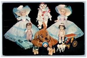 1959 Playworld Toy Shop Doll Plush Toys Columbia Utica New York Vintage Postcard