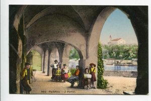 425726 ITALY Portofino Portici native peoples Vintage postcard