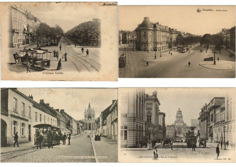 TRAMS BELGIUM, RAILWAY, BELGIQUE CHEMINS DE FER 44 CPA (L3270)