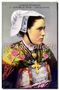 Postcard Ancient Costumes De Savoie Saint Jean D'Arves