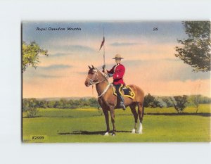 Postcard Royal Canadian Mountie, Canada