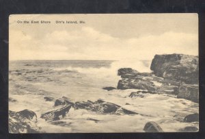 ORR'S ISLAND MAINE ATLANTIC OCEAN COAST SHORE VINTAGE POSTCARD