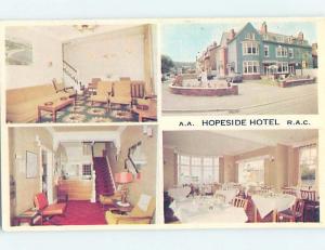 Unused Pre-1980 HOPESIDE HOTEL Colwyn Bay - Conwy County - Wales UK B0707